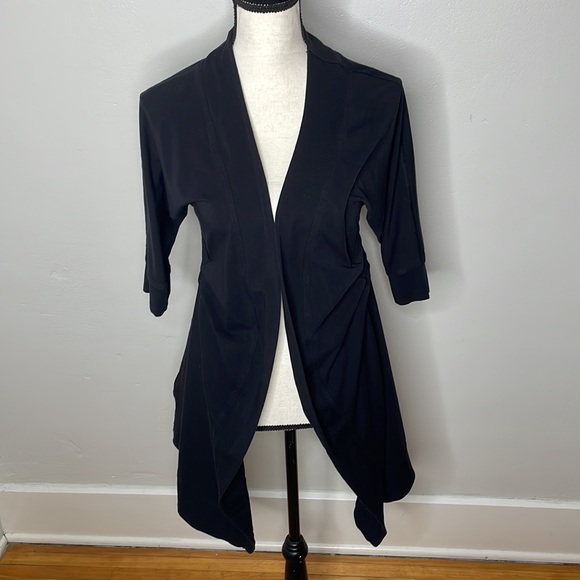 LuluLemon Namaste Black Wrap Cardigan - Picture 2 of 8